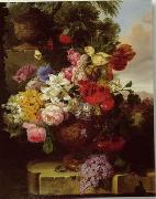 Floral, beautiful classical still life of flowers.097 unknow artist